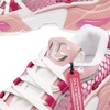 Sneakers in a mix of white and pink materials