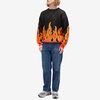 BEAMS Fire Shaggy Crew Jumper