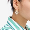 Anni Lu Pearl Power Hoop Earrings