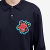 By Parra Flower Blob Knitted Polo Shirt