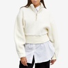 Low Classic Shorts Terry Fleece Zip-Up Top