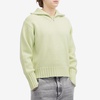 Auralee Wool Soft Cord Quarter Zip Sweat