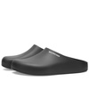 Pool Closed Slide Slipper-mule In Black Polyuretan