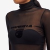 Jean Paul Gaultier Mesh Turtle Neck Flocked "Earth "