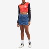 Marine Serre Deadstock Denim Mini Skirt