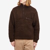 Auralee Merino Wool Boa Quarter Zip