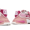 Sneakers in a mix of white and pink materials