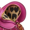 Funny Heart Shocking Pink Leather Coin Purse