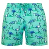 Arthus mid-length swim shorts cascade flamingo