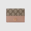 GG Marmont bi-color card case wallet