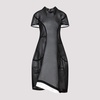 Like Black Polyester Mini Dress for Women FW23 boys