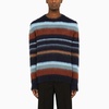 Striped Crew-neck Sweater In Wool