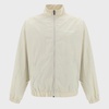 White Nylon Casual Jacket