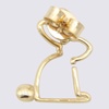 Gold Tone Conejito Earring