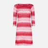 Multicolor Red Knitted Mini Dress