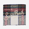 Mc2 Saint Barth Wool Blend Clutch Bag With Check Pattern And Logo