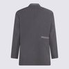 Dark Grey Cotton Blazer