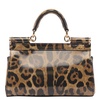 Dolce & Gabbana Kim Leopard-Printed Small Sicily Bag