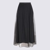 Black Silk Skirt