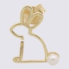 Gold Tone Conejito Earring