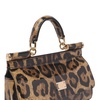 Dolce & Gabbana Kim Leopard-Printed Small Sicily Bag