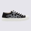 Black And White Cotton Sneakers