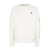 Man White Sweatshirt With Saint Barth Embroidery