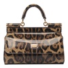 Dolce & Gabbana Kim Leopard-Printed Small Sicily Bag