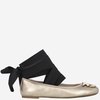 Pinko Leather Ballet Flats With Logo