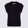 Dark Navy Cotton Blend Sweater