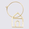 Gold Tone Casita Single Earring