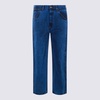 Blue Cotton Pants