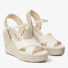 Dellena 100 Leather Wedge Sandals