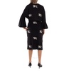 Burberry Equestrian Knight Crystal Embellished Long Sleeve Dress, Brand Size 08 (US Size 6)