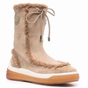 Moncler Ladies Light Brown Insolux Suede Boots