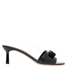 Salvatore Ferragamo Ladies Black Patent Calfskin Vara Bow Slide Sandals