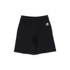 Moncler Kids Navy Embroidered Logo Cotton Shorts