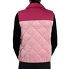 Moncler Ladies Open Pink Logo-patch Sleeveless Jacket