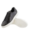 Salvatore Ferragamo Rhinoceros Grey Gancini Low-top Sneakers