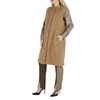 Burberry Ladies Camel Sleeveless Mid-Length Single-Breasted Coat