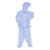 Moncler Kids Pastel Blue Stripe Detail Cotton Tracksuit