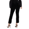 Balmain Ladies Noir Flared-Cut Velvet Trousers