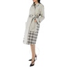 Proenza Schouler Ladies Windowpane Plaid Belted Trench Coat