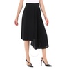 Moncler Ladies Black Asymmetric Pleated Skirt