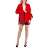 Christopher Kane Ladies Red Crystal Cupchain Cutout Cardigan, Size Small