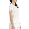 Moncler Ladies Logo Patch Sleeve T-Shirt in White