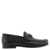 Salvatore Ferragamo Men's Black Leather Gancini Loafers