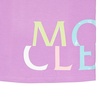 Moncler Kids Pastel Purple Cotton Logo Print Short Sleeve T-Shirt