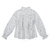 Chloe Girls Ruffle-Trim Marble-Print Blouse