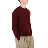 Maison Margiela Bordeaux Four-Stitch Crewneck Wool Blend Jumper